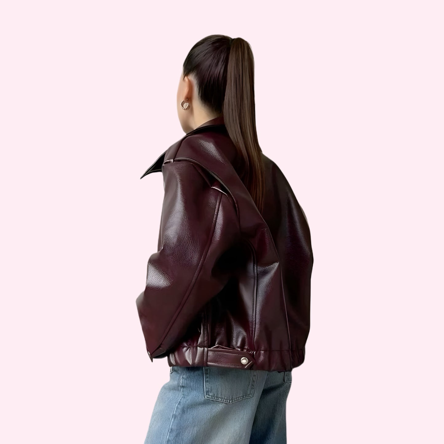 Aurelle | Adjustable Leather Jacket