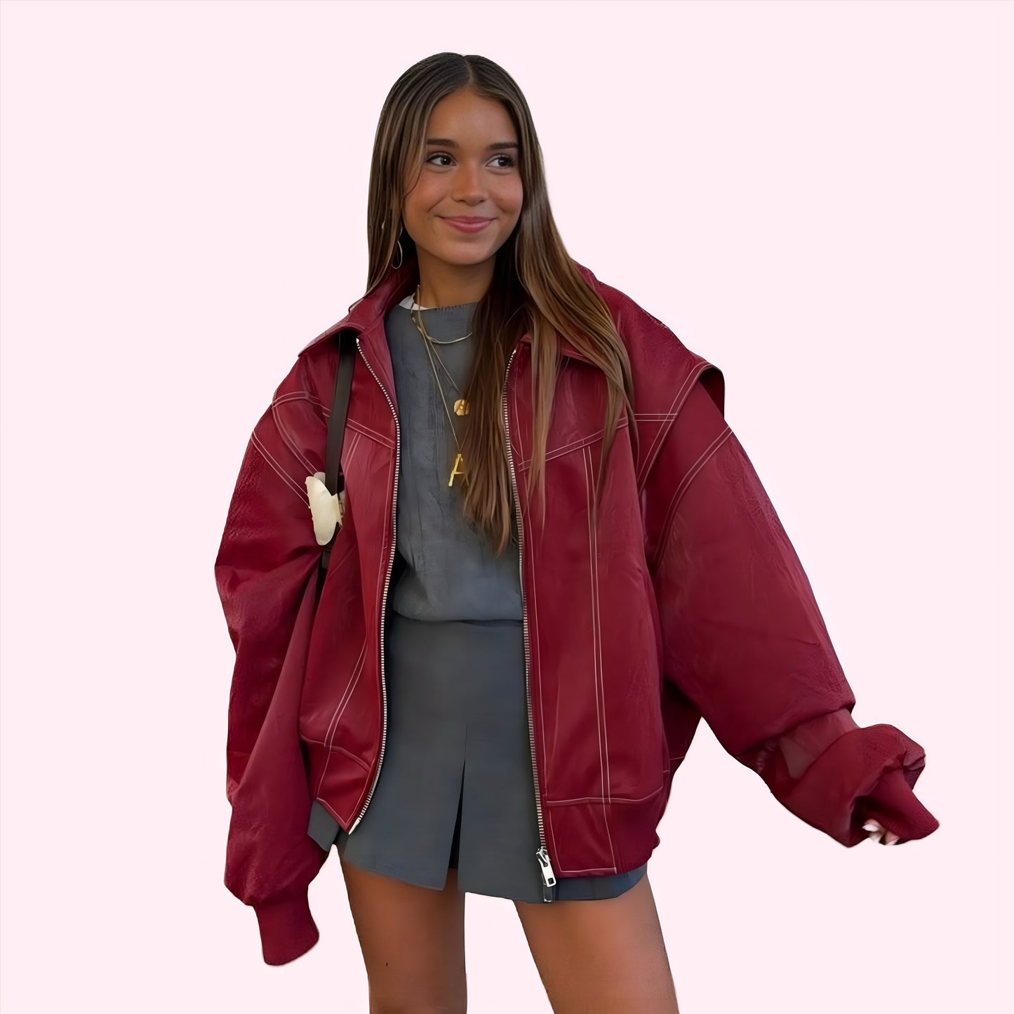 Oversized | Leather Jacket