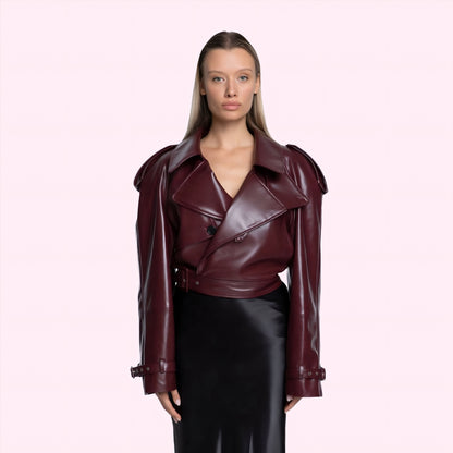 Aurelle | Adjustable Leather Jacket