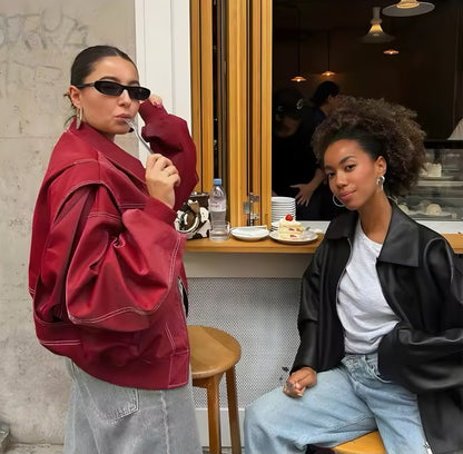 Oversized | Leather Jacket