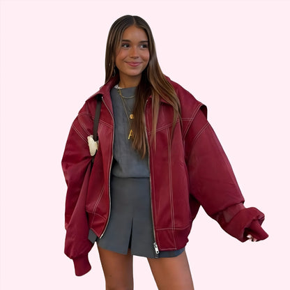 Oversized | Leather Jacket