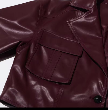 Aurelle | Adjustable Leather Jacket